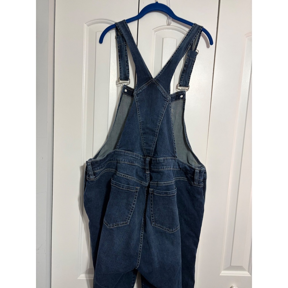 Torrid Denim Overalls Classic Medium Wash Adjustable Bib Dungarees Size 20 - Picture 6 of 11